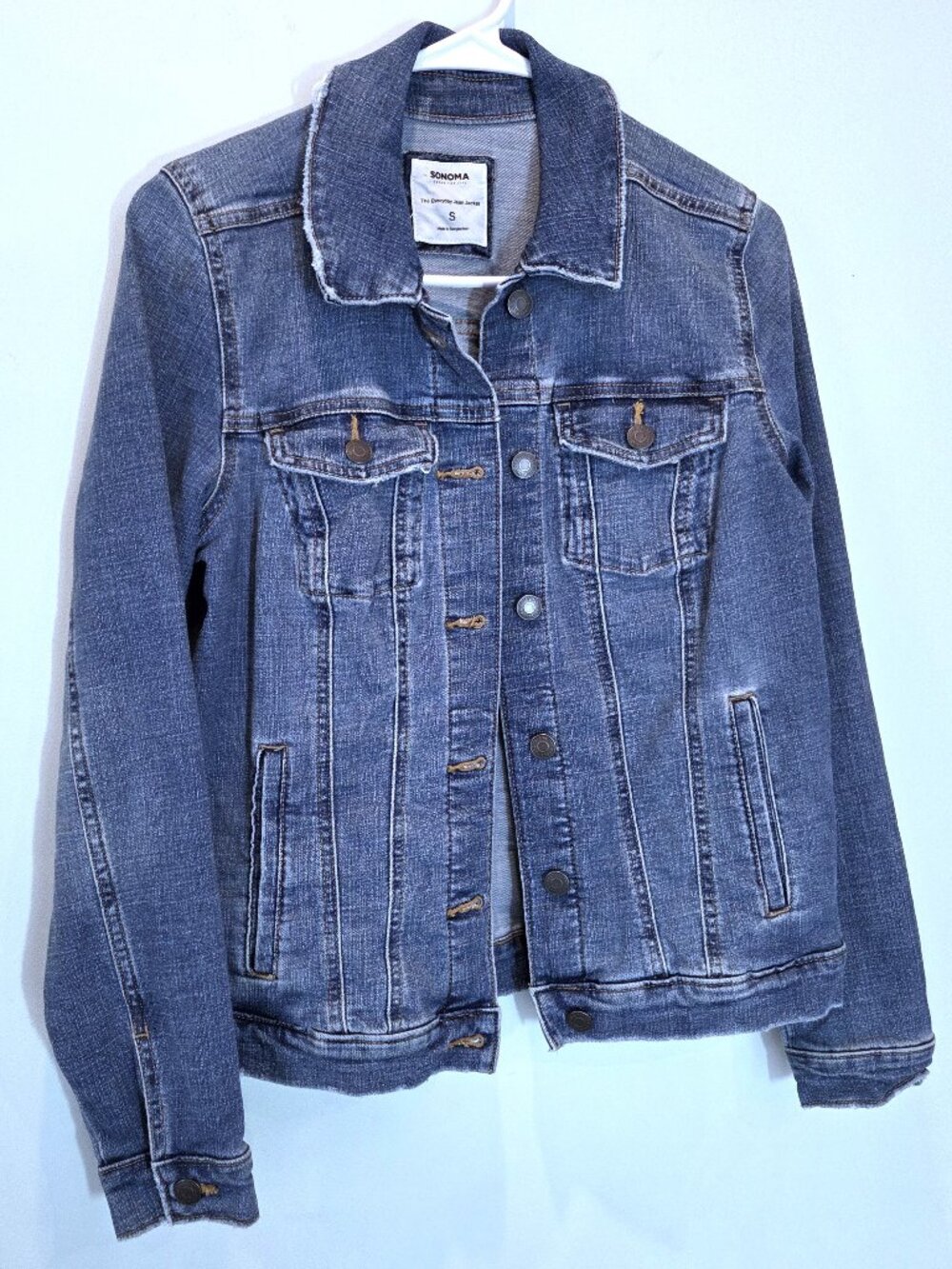 Sonoma Jean Jacket with mild distressing Size S